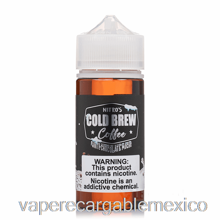 Vape Recargable Chocolate Blanco Mocha - Nitros Cold Brew - 100ml 6mg
